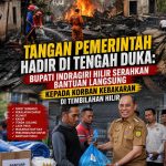 Tangan Pemerintah Hadir Ditengah Duka, Bupati Inhil Serahkan Bantuan Korban Kebakaran di Tembilahan Hilir